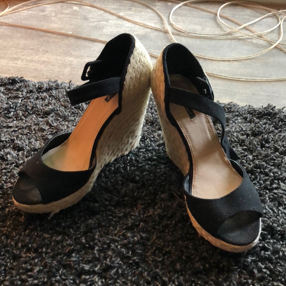 Black Wedges from Paris Boutique